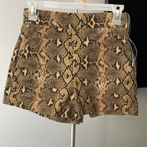 Zara animal print shorts
